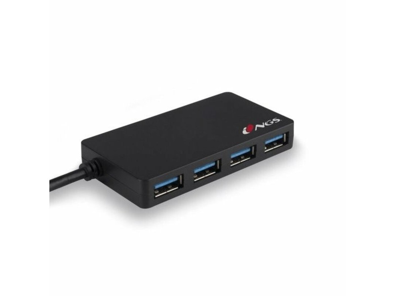USB извод NGS NGS-HUB-0044 Черен 480 Mbps
