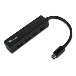 Гнездо с 4 USB порта NGS WONDERHUB4 Черен 5 Gbps