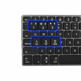 Клавиатура NGS FORTUNE-BT ESPAÑOL Сив Испанска Qwerty