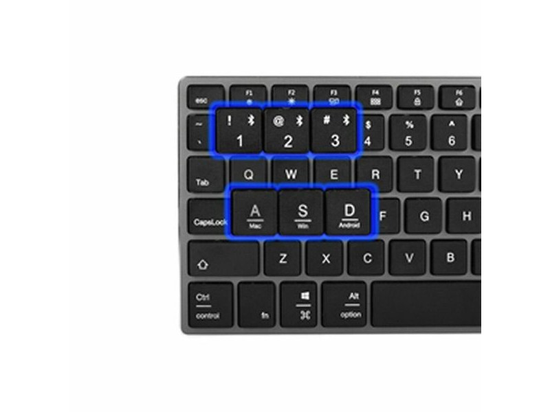 Клавиатура NGS FORTUNE-BT ESPAÑOL Сив Испанска Qwerty