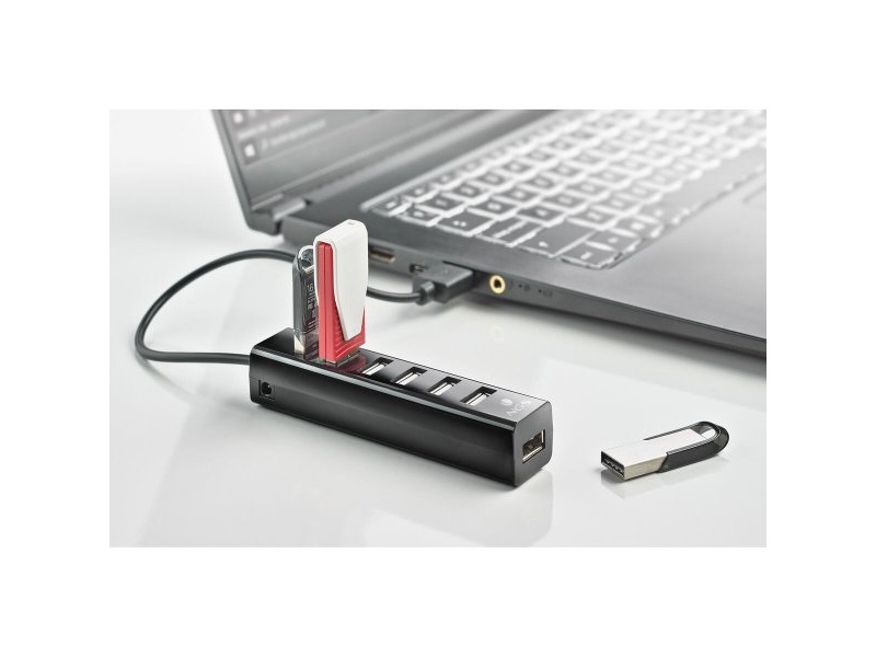 USB извод NGS IHUB7 TINY Черен
