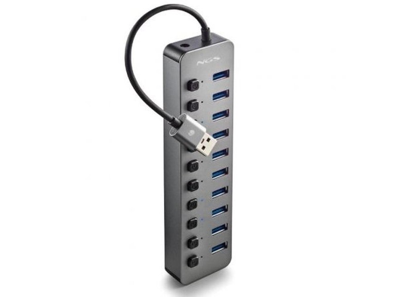 USB извод NGS IHUB10 Сив