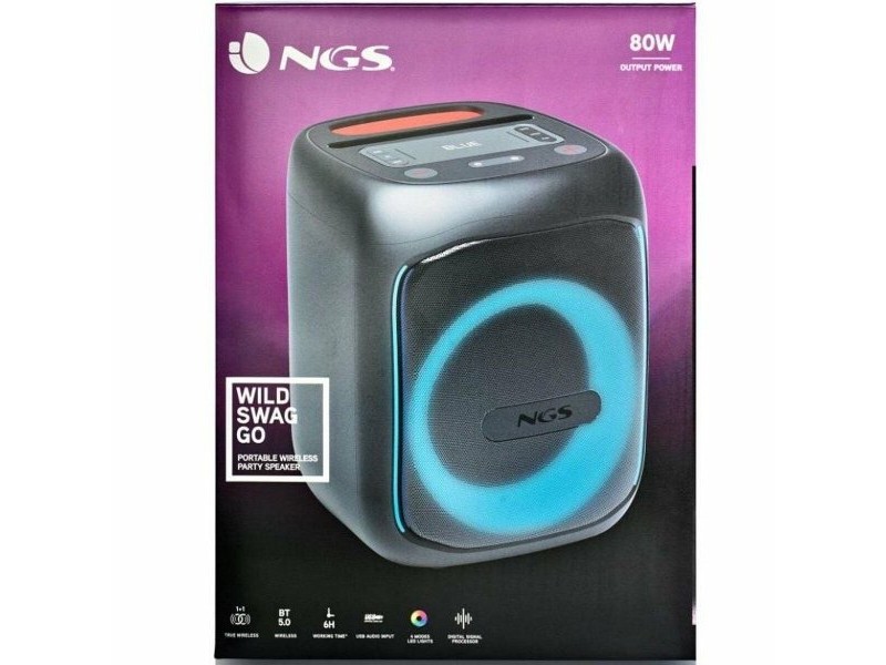 Преносими блутут колони NGS Wild Swag Go Черен