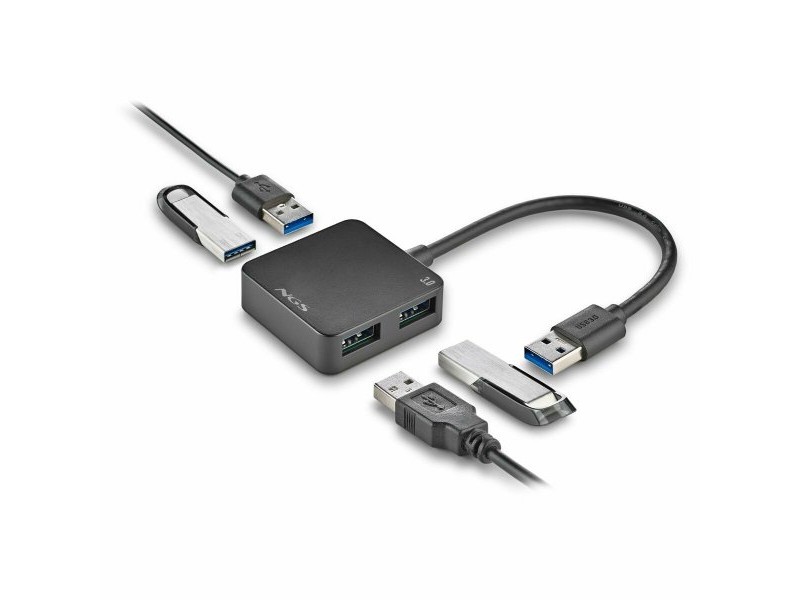 USB извод NGS IHUB3.0TINY Черен