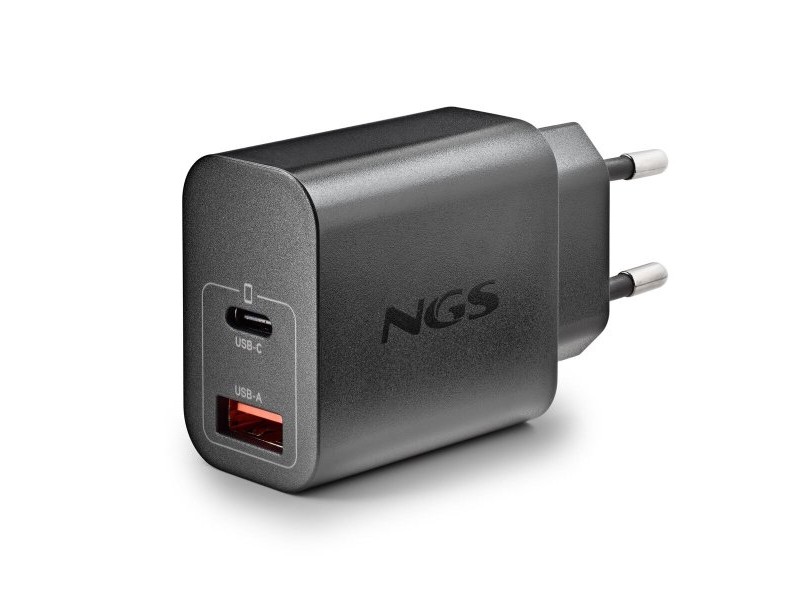 Зарядно за лаптоп NGS ERA30WBLACK 30 W Черен