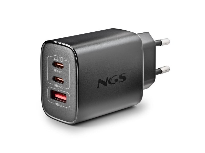 Зарядно за лаптоп NGS ERA65WBLACK 65 W Черен