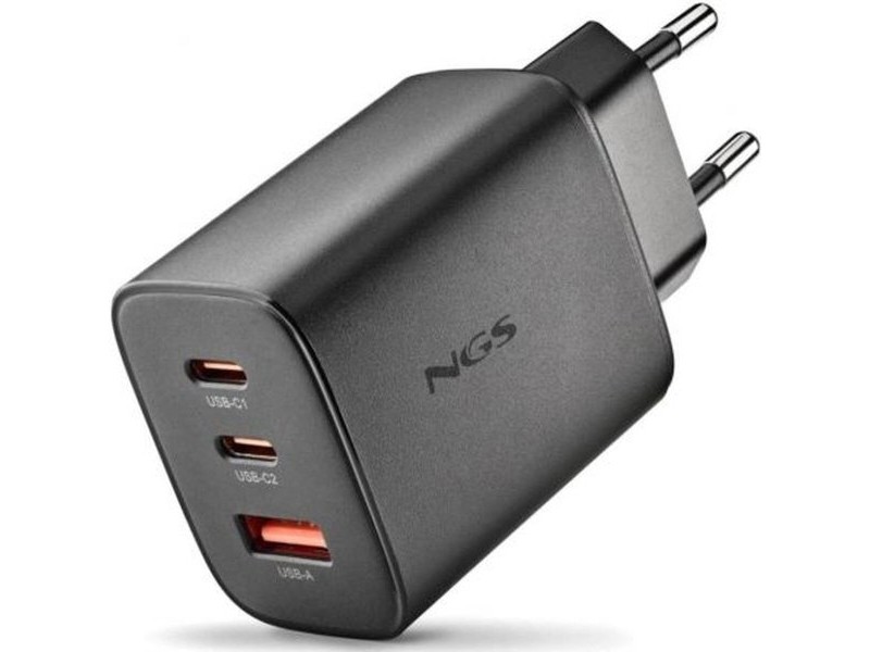 Зарядно за лаптоп NGS ERA65WBLACK 65 W Черен