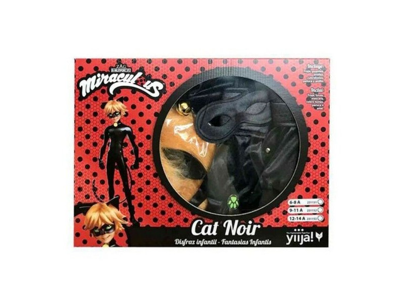 Маскировъчен костюм за деца Cat Noir My Other Me Черен