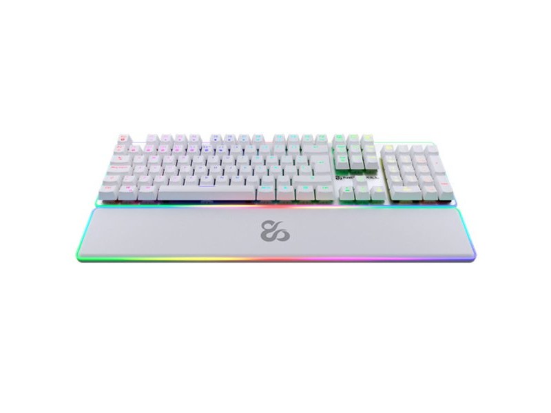 Клавиатура Newskill NS-KB-GUNGNYR-GAT-RE Бял Испанска Qwerty QWERTY