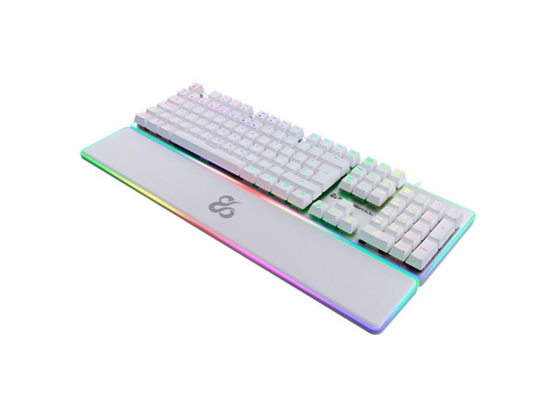 Клавиатура Newskill NS-KB-GUNGNYR-GAT-RE Бял Испанска Qwerty QWERTY