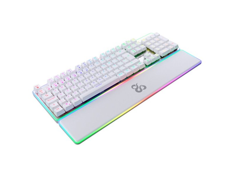 Клавиатура Newskill NS-KB-GUNGNYR-GAT-RE Бял Испанска Qwerty QWERTY