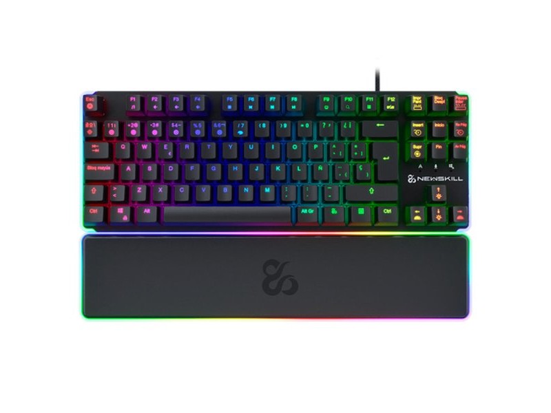 Клавиатура с мишка Newskill NS-KB-GUNGNYRT-GAT-R Черен испански QWERTY Клавиатура с мишка Newskill NS-KB-GUNGNYRT-GAT-R Черен испански QWERTY