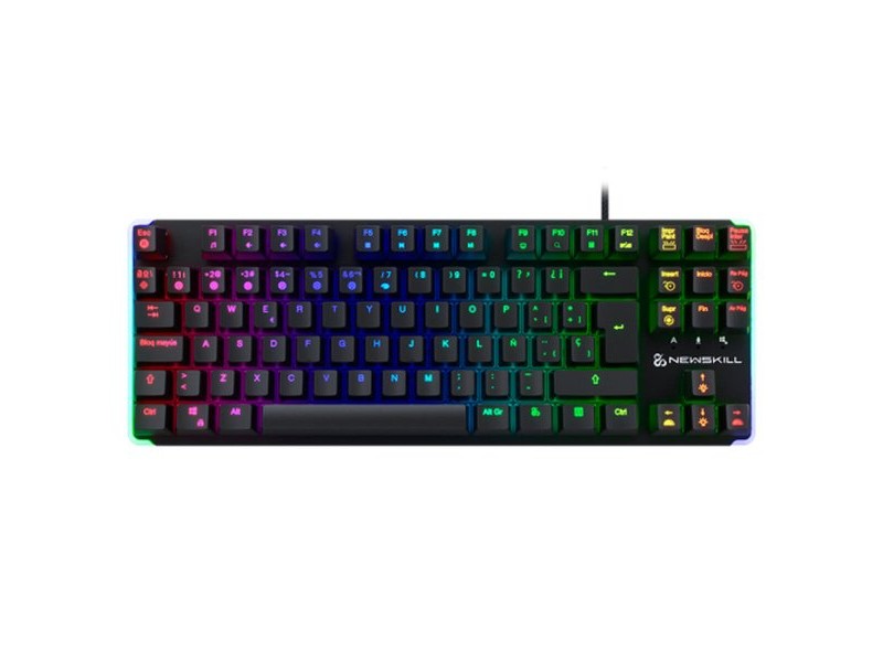 Клавиатура с мишка Newskill NS-KB-GUNGNYRT-GAT-R Черен испански QWERTY Клавиатура с мишка Newskill NS-KB-GUNGNYRT-GAT-R Черен испански QWERTY