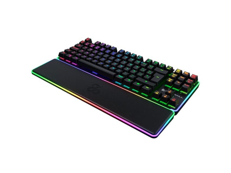Клавиатура с мишка Newskill NS-KB-GUNGNYRT-GAT-R Черен испански QWERTY Клавиатура с мишка Newskill NS-KB-GUNGNYRT-GAT-R Черен испански QWERTY