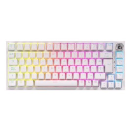 Безжична клавиатура Newskill NS-KB-PYROSPRO-IV Бял Испанска Qwerty QWERTY