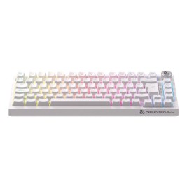 Безжична клавиатура Newskill NS-KB-PYROSPRO-IV Бял Испанска Qwerty QWERTY