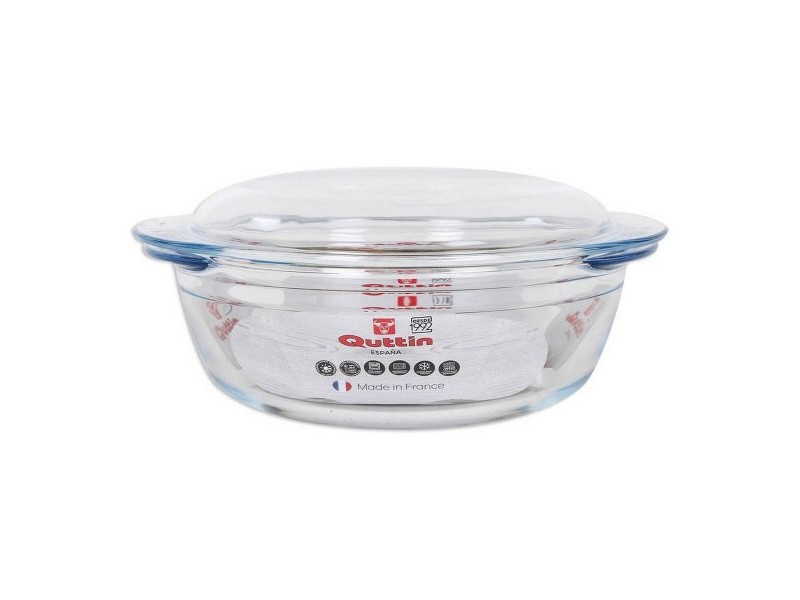 Касерола с Капак Quttin 124316 Cтъкло 30 x 40 cm