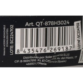 Касерола със Стъклен Капак Quttin 2,2 L Ø 24 x 6 cm