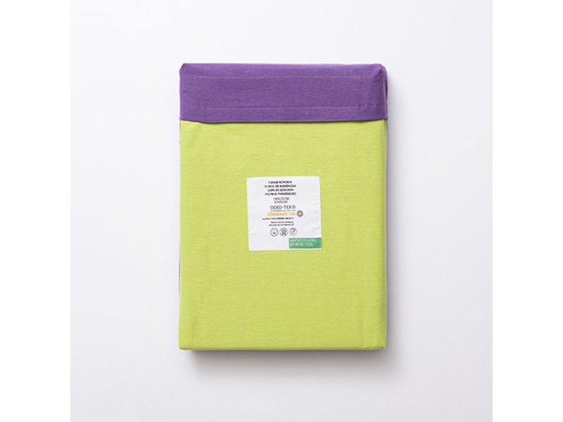 Комплект покривка за завивка Benetton Rainbow Зелен Лилав 63 x 63 cm 2 Части