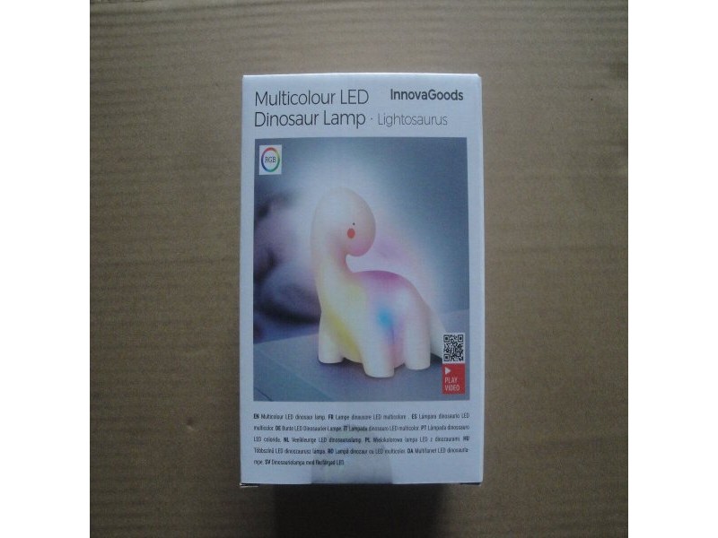 Многоцветна LED Лампа  Динозавър Lightosaurus InnovaGoods