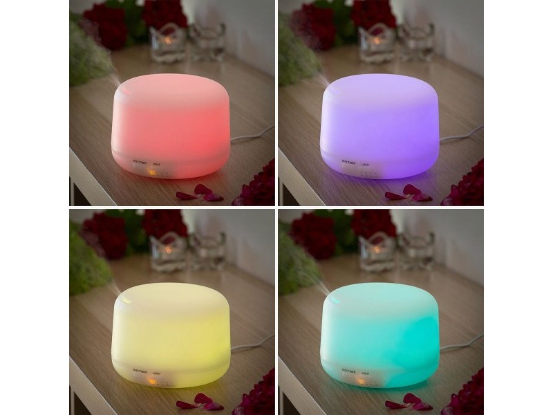 Арома дифузер овлажнител с многоцветен LED Steloured InnovaGoods