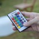 Надуваемо Кресло с Многоцветна LED Светлина и Дистанционно Управление InnovaGoods Бял (След ремонт A)