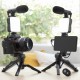 Комплект Vlogging със Светлина, Микрофон и Дистанционно Управление Plodni InnovaGoods 6 Части