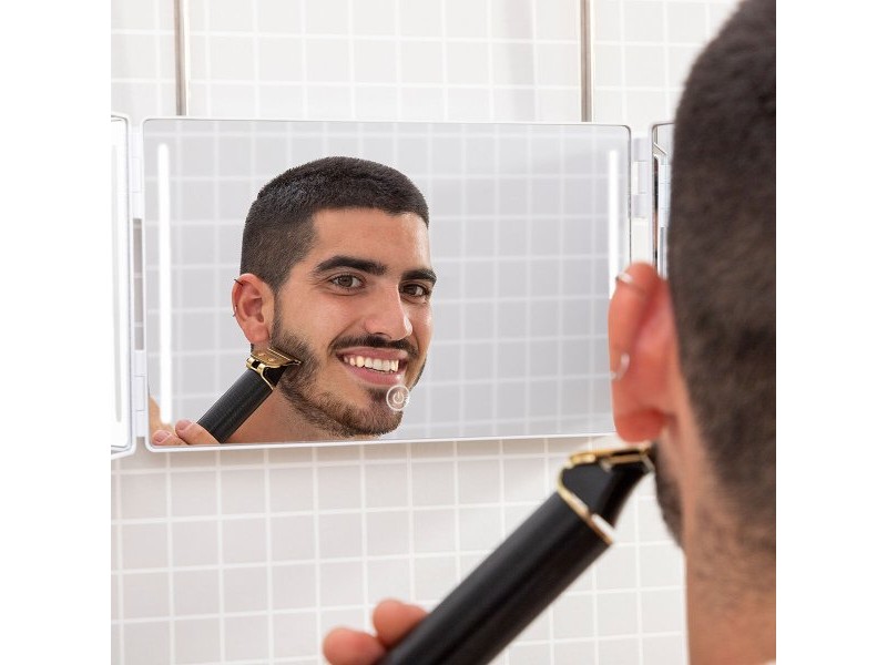 Огледало за баня с LED светлина и 360º визия SelfKut InnovaGoods