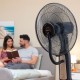 Вентилатор пулверизатор с крака с дистанционно управление InnovaGoods Mistinn Черен 90 W 2,8 L