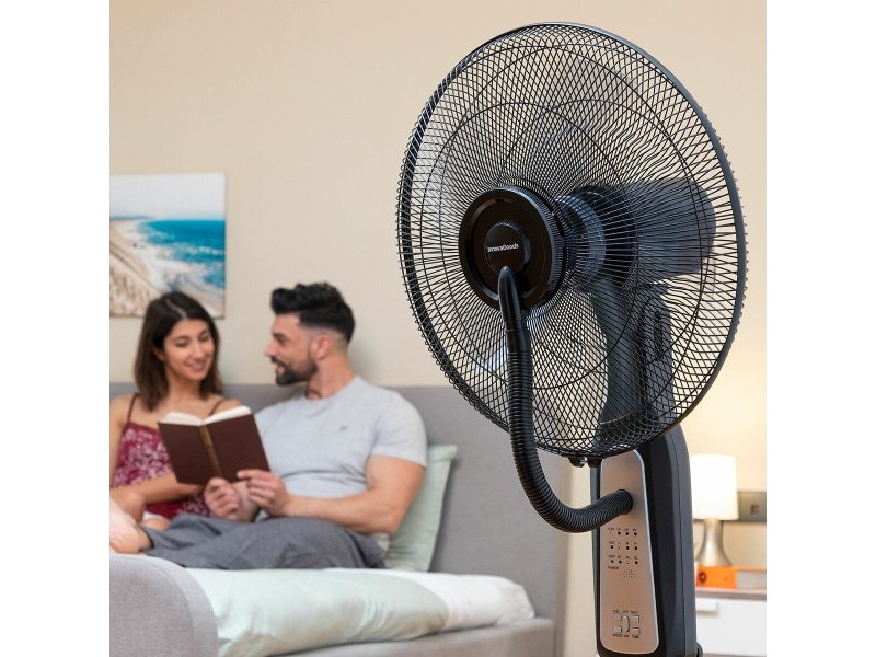 Вентилатор пулверизатор с крака с дистанционно управление InnovaGoods Черен 2,8 L 90 W (След ремонт C)