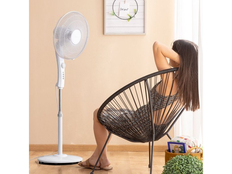 Вентилатор с крака InnovaGoods Freshinn Бял 45 W