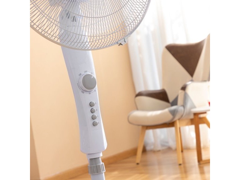 Вентилатор с крака InnovaGoods Freshinn Бял 45 W