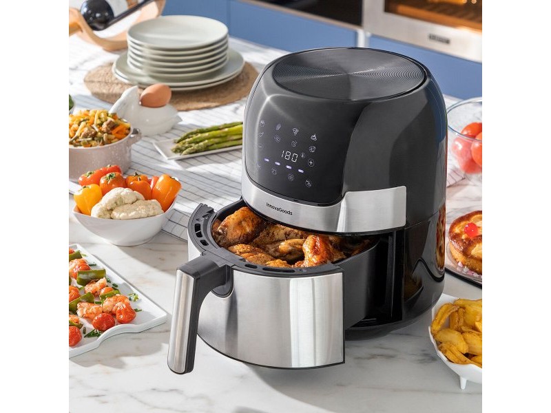 въздушен фритюрник InnovaGoods Fryinn 3500 Черен 1400 W 3,5 L Неръждаема стомана