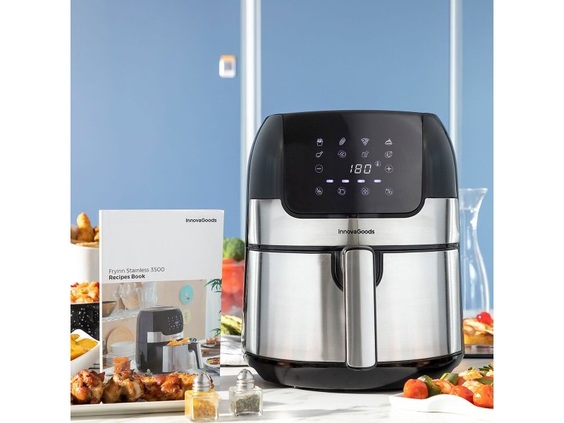 въздушен фритюрник InnovaGoods Fryinn 3500 Черен 1400 W 3,5 L Неръждаема стомана