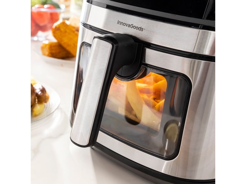 въздушен фритюрник InnovaGoods Fryinn View 6500 Черен 1700 W 6,5 L Неръждаема стомана