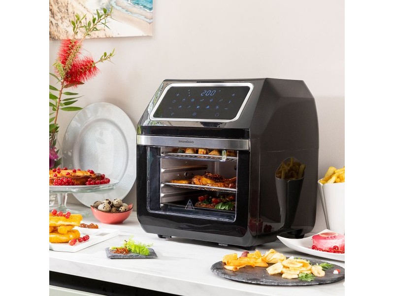 въздушен фритюрник InnovaGoods Fryinn Pro Max 12000 Черен 1800 W 12 L Неръждаема стомана