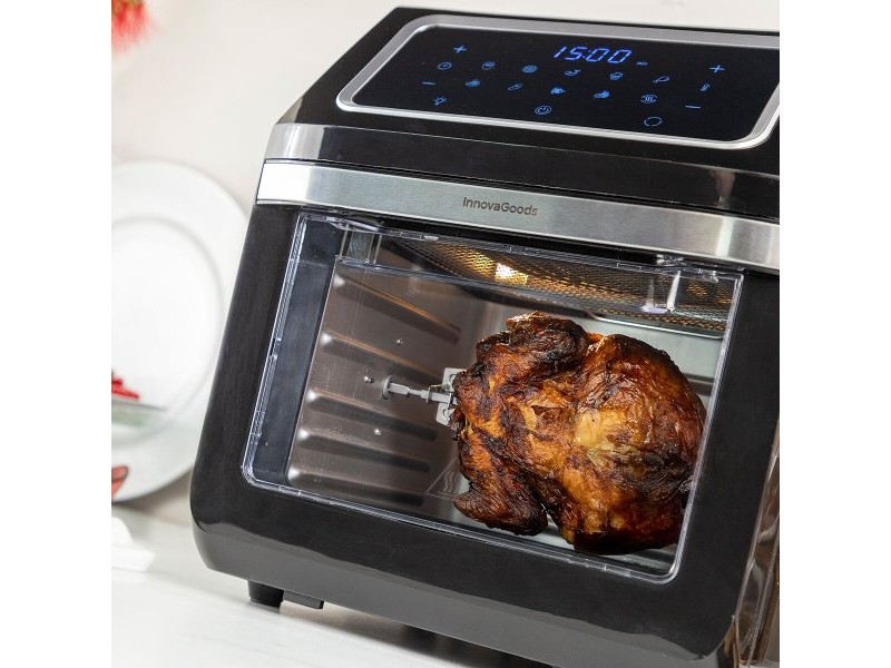 въздушен фритюрник InnovaGoods Fryinn Pro Max 12000 Черен 1800 W 12 L Неръждаема стомана