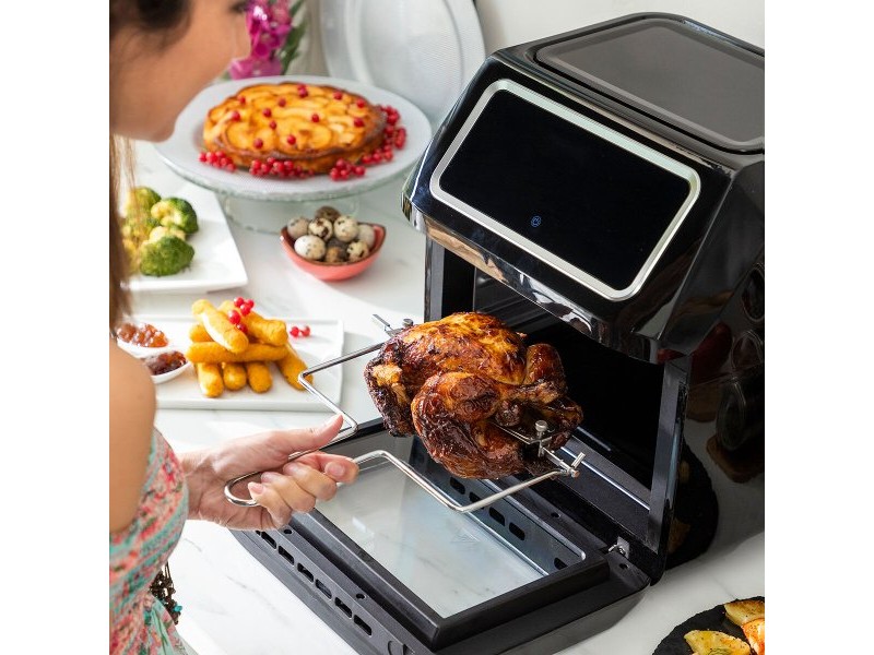въздушен фритюрник InnovaGoods Fryinn Pro Max 12000 Черен 1800 W 12 L Неръждаема стомана
