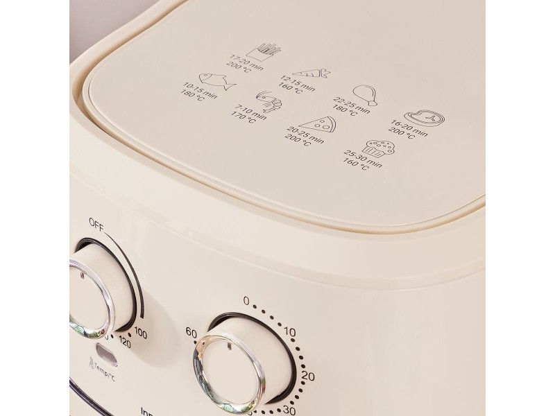 въздушен фритюрник InnovaGoods Vynner Pro 6500 Сметана 1700 W 6,5 L Неръждаема стомана