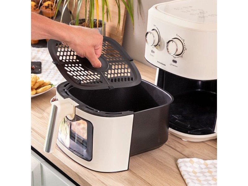 въздушен фритюрник InnovaGoods Vynner Pro 6500 Сметана 1700 W 6,5 L Неръждаема стомана