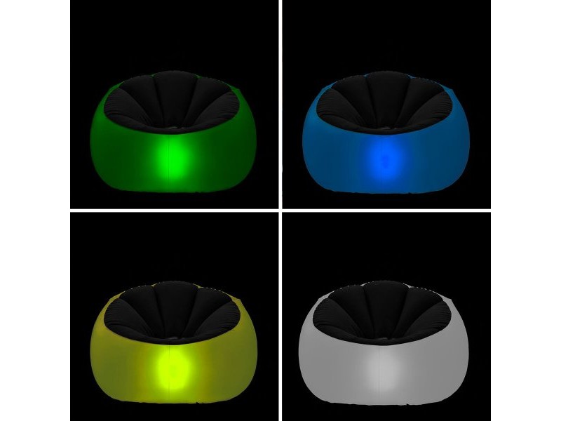 Надуваем Фотьойл с LED Многоцветен Светодиод и Дистанционно Управление Chight InnovaGoods