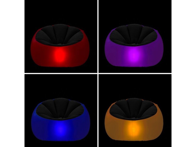Надуваем Фотьойл с LED Многоцветен Светодиод и Дистанционно Управление Chight InnovaGoods