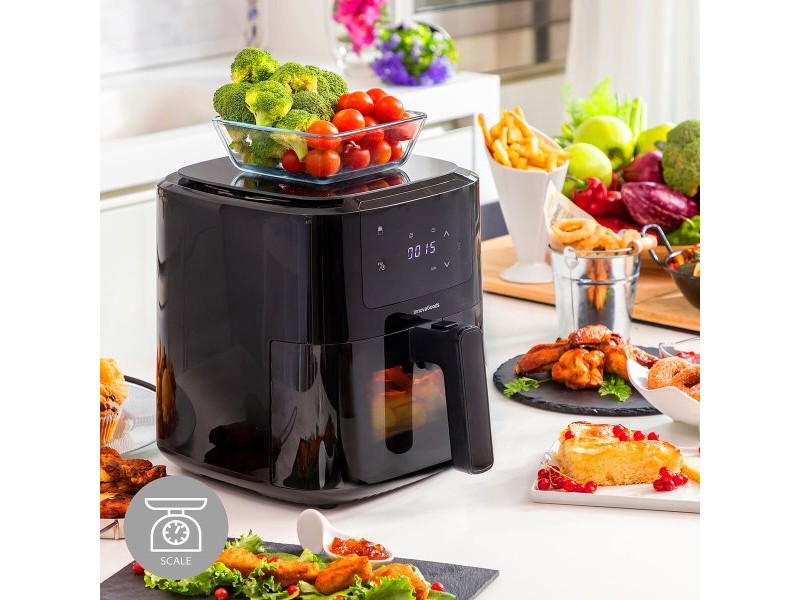 въздушен фритюрник с Кантар InnovaGoods Fryinn Balance 5000 Черен 1500 W 5 L Неръждаема стомана