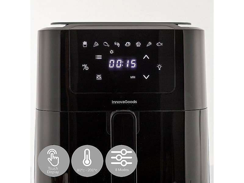 въздушен фритюрник с Кантар InnovaGoods Fryinn Balance 5000 Черен 1500 W 5 L Неръждаема стомана