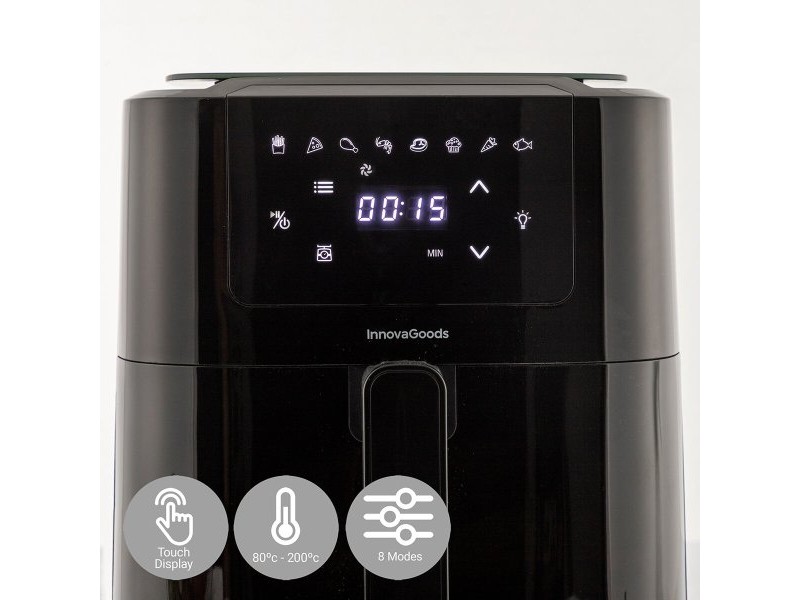 въздушен фритюрник с Кантар InnovaGoods Fryinn Balance 5000 Черен 1500 W 5 L Неръждаема стомана