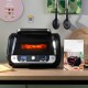 въздушен фритюрник с грил, аксесоари и книга с рецепти InnovaGoods Fryinn 12-in-1 6000 Черен Стомана 3400 W 6 L
