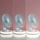 Акумулаторен Вентилатор за Бюро с LED FanLed InnovaGoods Ø6,6'' 4000 mAh