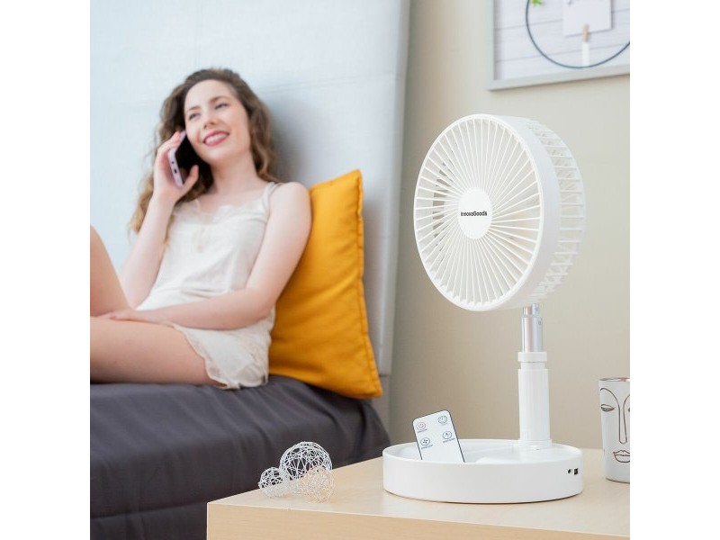 Сгъваем Акумулаторен Вентилатор 3 в 1 Fandle InnovaGoods Ø7,7'' 7200 mAh