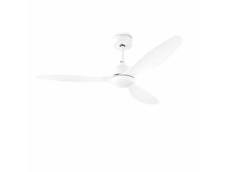 Вентилатор за Таван с LED Светлина и 3 Перки ABS Flaled InnovaGoods Бял 36 W 52