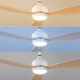 Вентилатор за Таван с LED Светлина и 3 Перки ABS Wuled InnovaGoods Дървен 36 W 52 Вентилатор за Таван с LED Светлина и 3 Перки ABS Wuled InnovaGoods Дървен 36 W 52